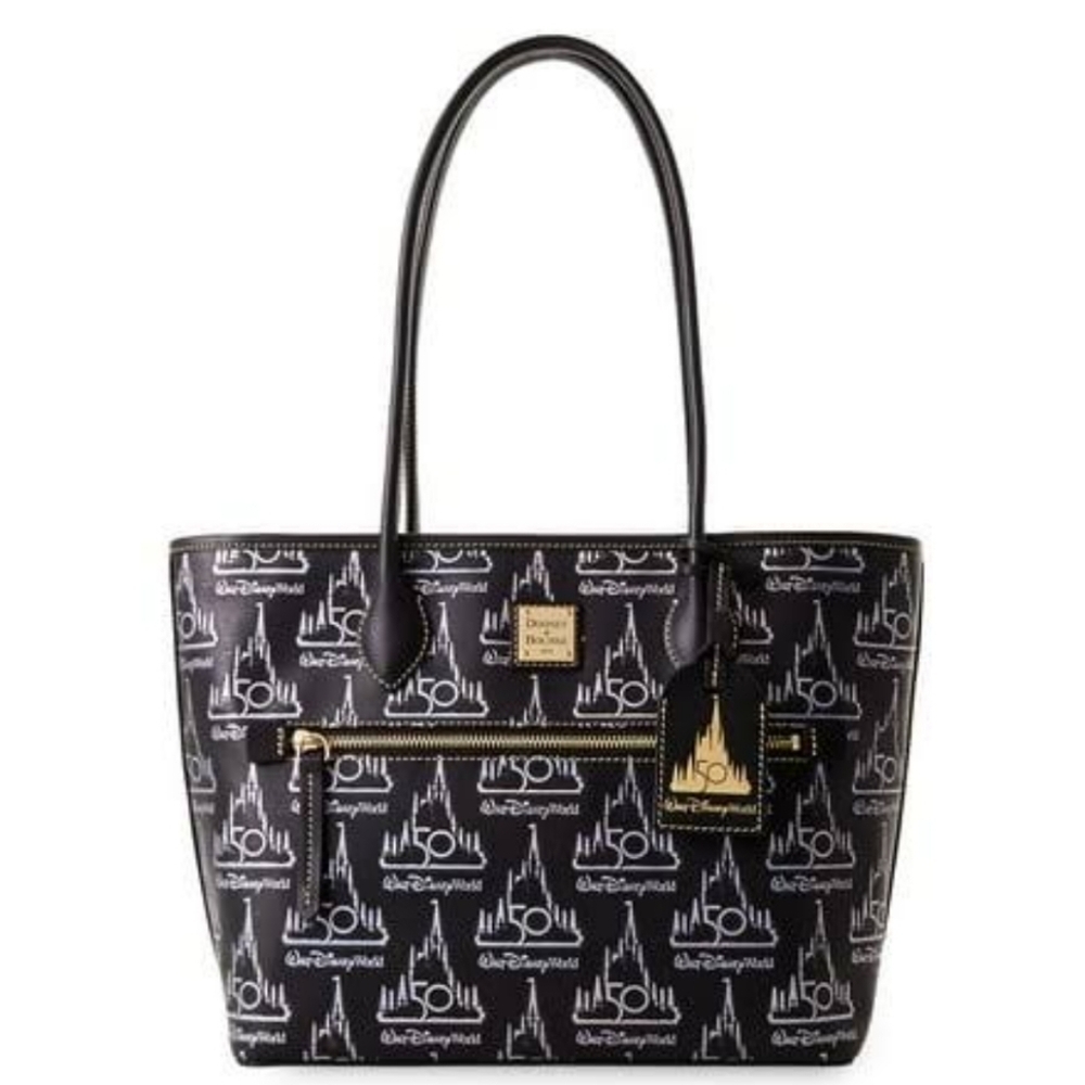 Dooney & Bourke Disney Black 50th Anniversary Disney World Tote - Picture 1 of 13